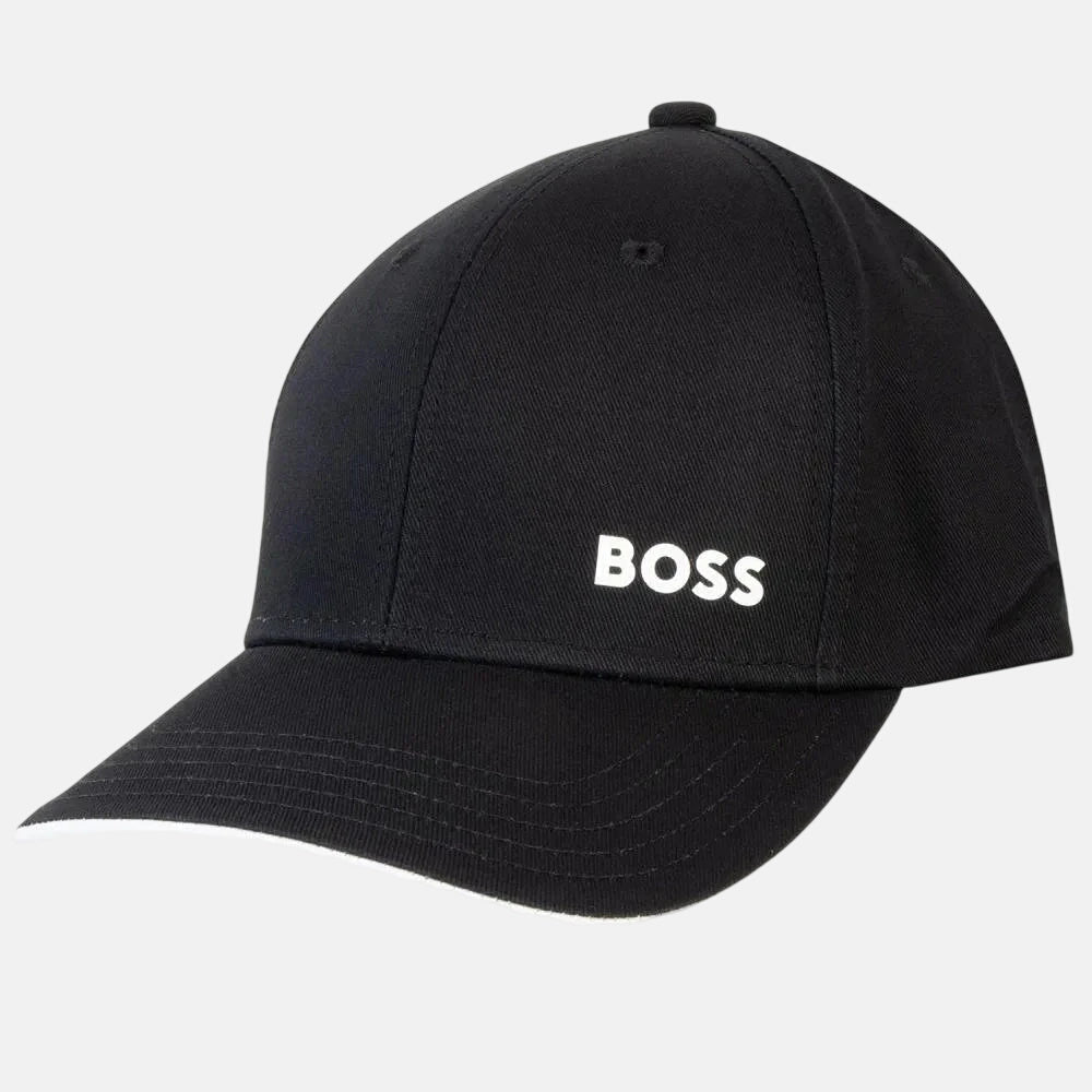 Boss Logo Embossed Cap Black