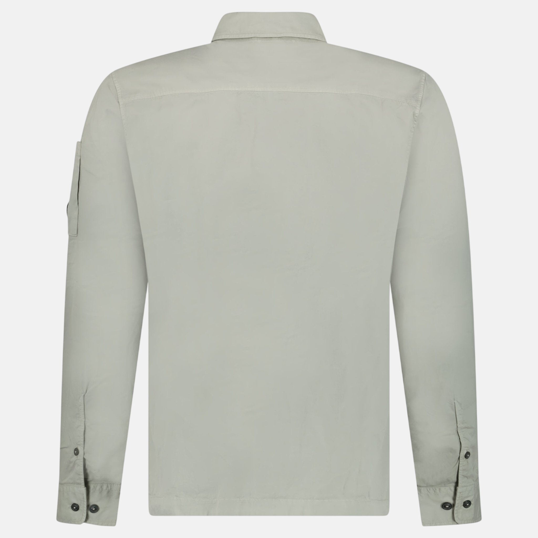 CP Company Lens Zip-Up Overshirt London Fog