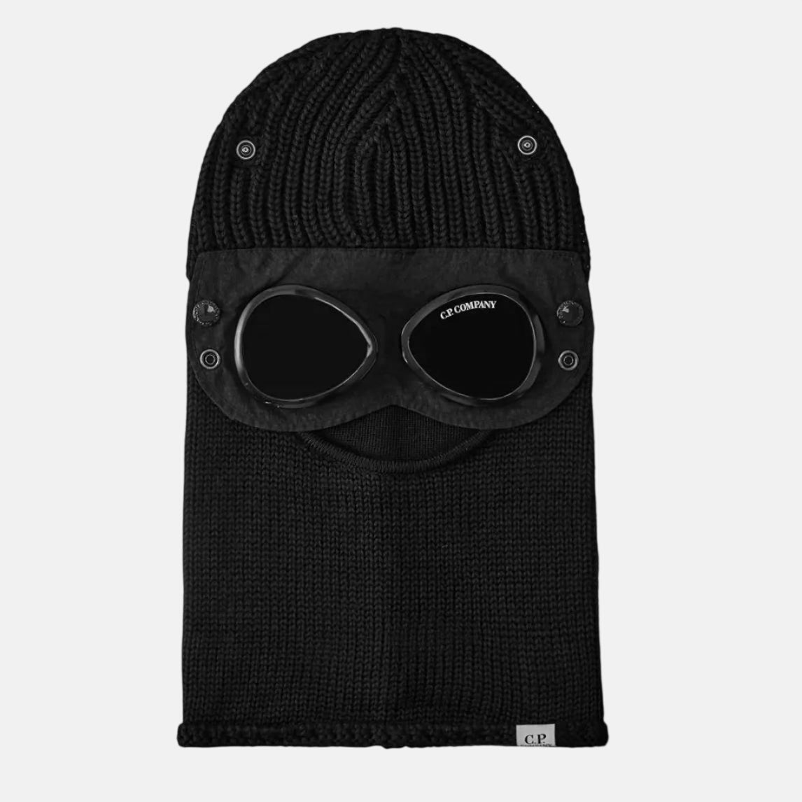 CP Company Merino Wool Goggle Ski Mask Black