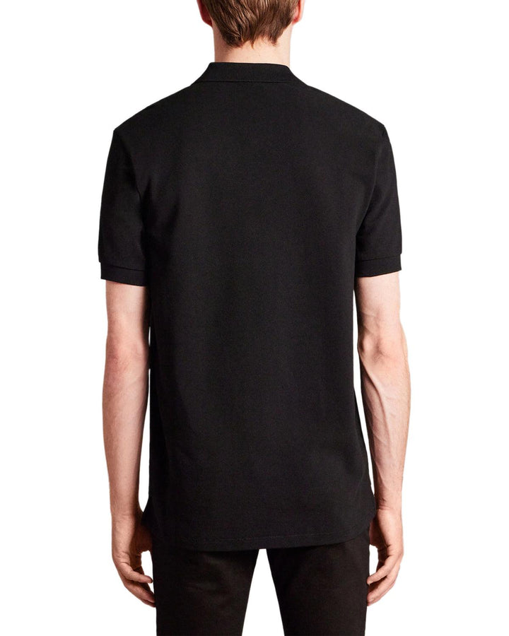 PS PAUL SMITH MENS ZEBRA LOGO ORGANIC POLO SHIRT BLACK-Designer Outlet Sales