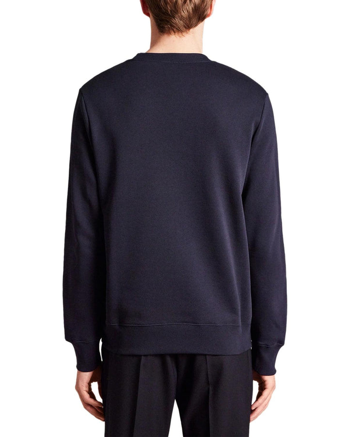 PS PAUL SMITH MENS ZEBRA LOGO ORGANIC SWEATSHIRT DARK NAVY-Designer Outlet Sales