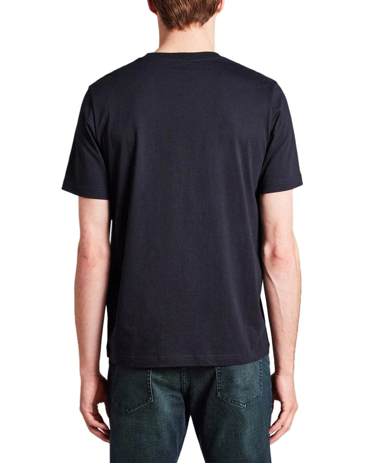 PS PAUL SMITH MENS ZEBRA LOGO ORGANIC T-SHIRT DARK NAVY-Designer Outlet Sales