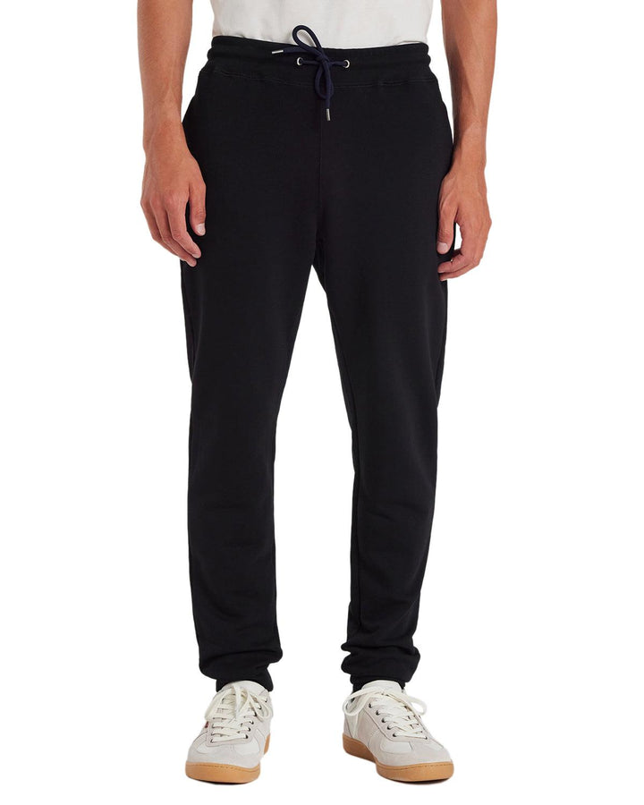 PS PAUL SMITH MENS ZEBRA LOGO SLIM FIT ORGANIC JOGGERS BLACK-Designer Outlet Sales