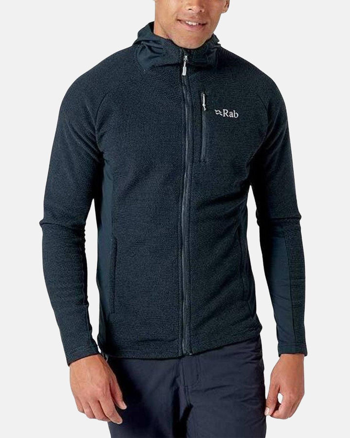 RAB MENS CAPACITOR FLEECE HOODIE BELUGA-Designer Outlet Sales