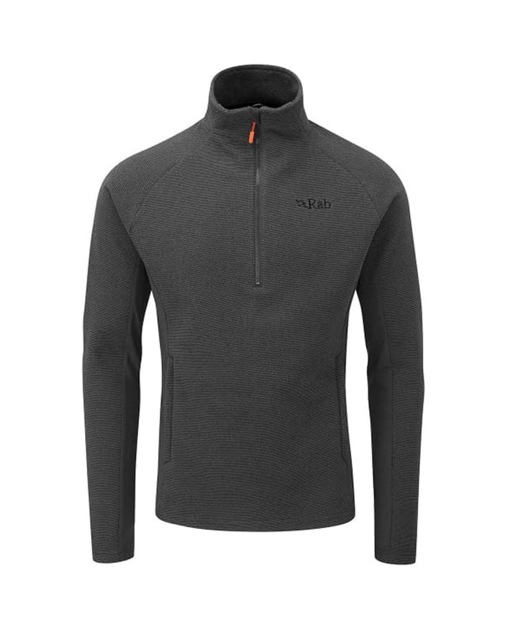 RAB MENS CAPACITOR PULL-ON 1/4 ZIP FLEECE GRAPHENE-Designer Outlet Sales