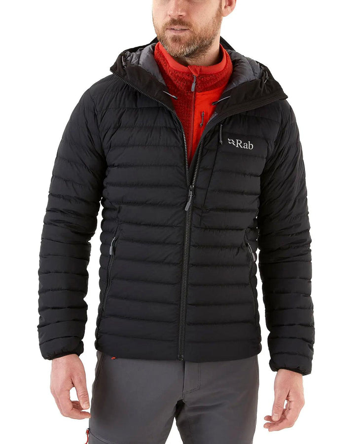 RAB MENS INFINITY MICROLIGHT DOWN JACKET BLACK-Designer Outlet Sales