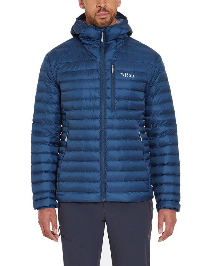 RAB MENS MICROLIGHT ALPINE DOWN JACKET TEMPEST BLUE-Designer Outlet Sales