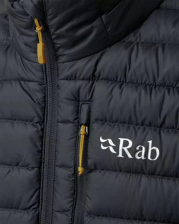 RAB MENS MICROLIGHT DOWN VEST BELUGA-Designer Outlet Sales