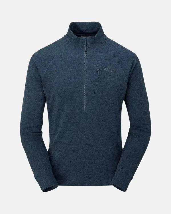 RAB MENS NEXUS PULL-ON 1/4 ZIP FLEECE DEEP INK-Designer Outlet Sales
