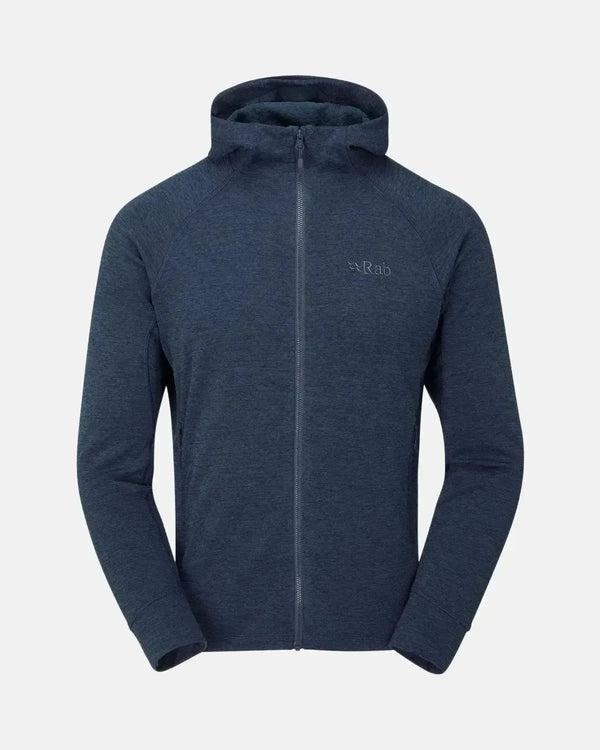 RAB MENS NEXUS ZIP HOODED FLEECE DEEP INK-Designer Outlet Sales