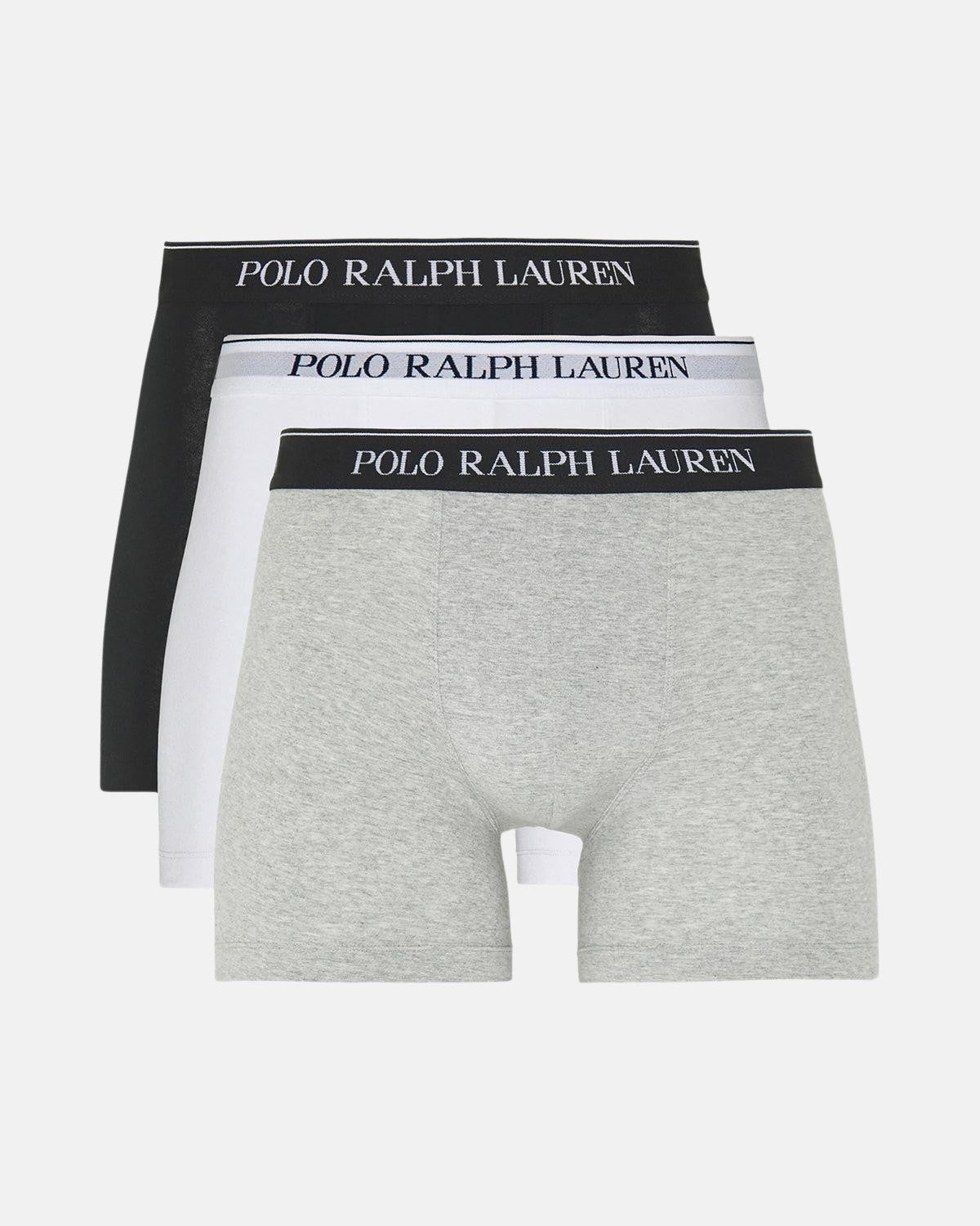 RALPH LAUREN 3 PACK BOXER BRIEF TRUNKS WHITE BLACK GREY – RALPH-LAUREN-714835887-004-S | Studio DOS by Designer Outlet Sales