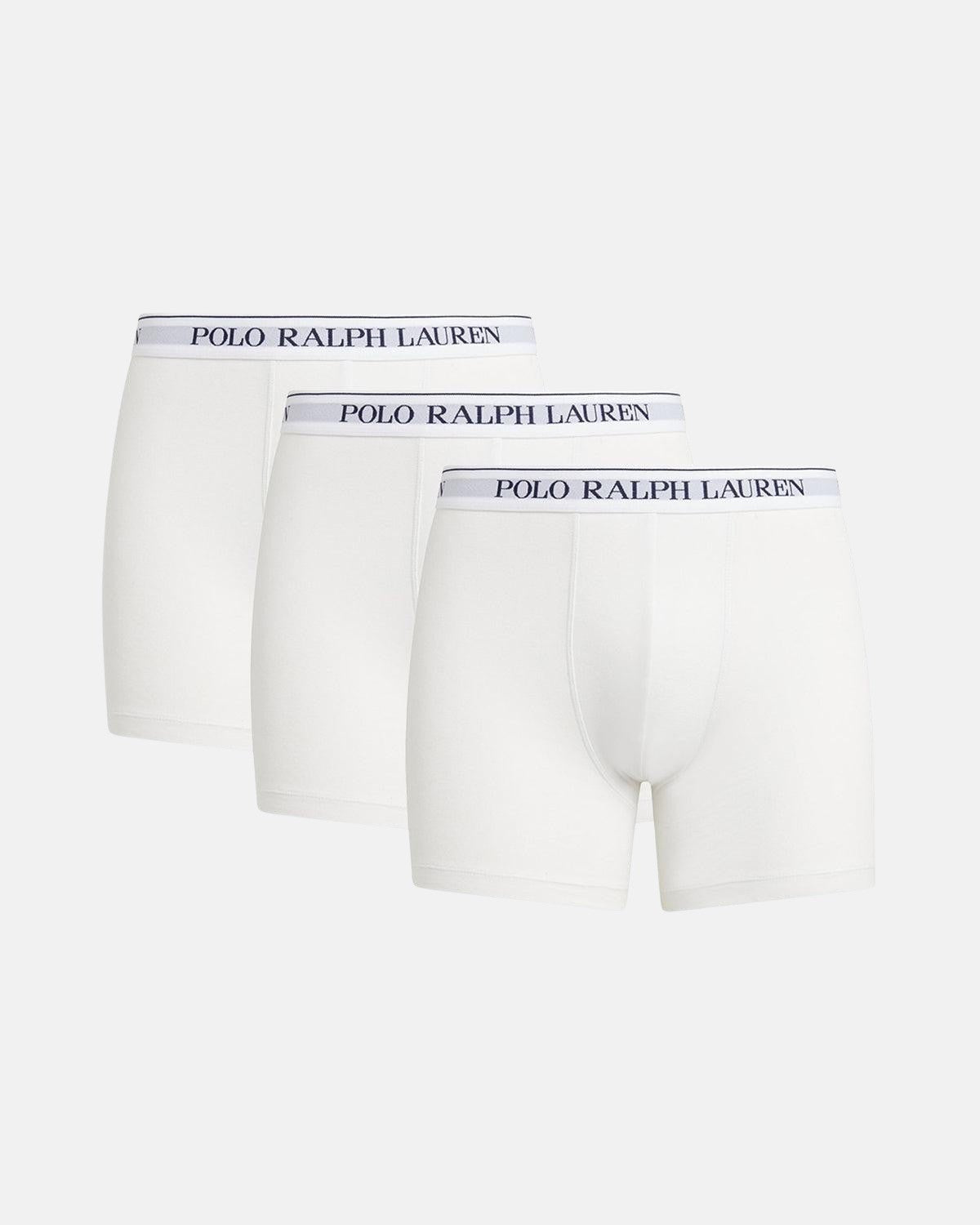 RALPH LAUREN 3 PACK BOXER BRIEF TRUNKS WHITE – RALPH-LAUREN-714835887-003-S | Studio DOS by Designer Outlet Sales