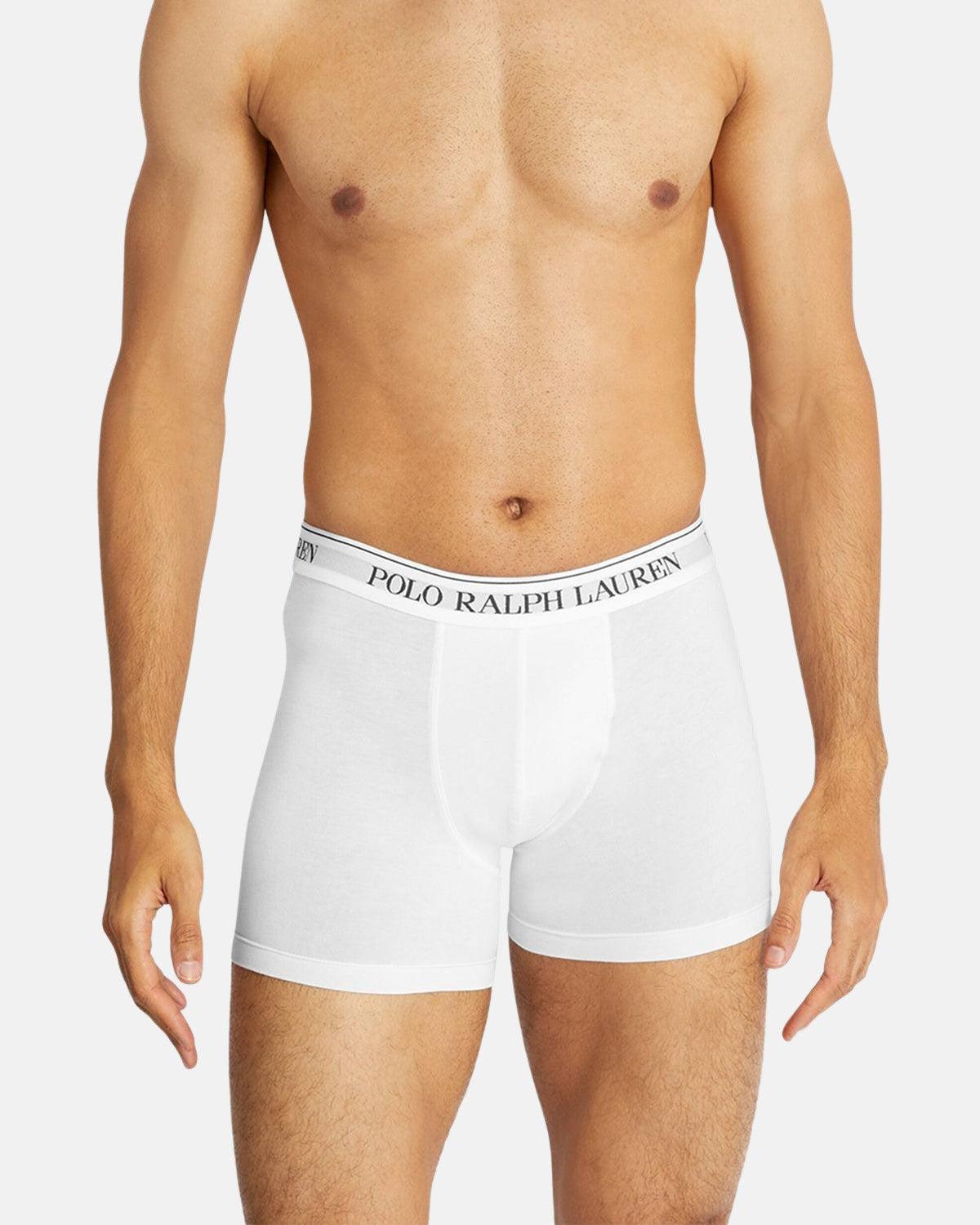RALPH LAUREN 3 PACK BOXER BRIEF TRUNKS WHITE – RALPH-LAUREN-714835887-003-S | Studio DOS by Designer Outlet Sales