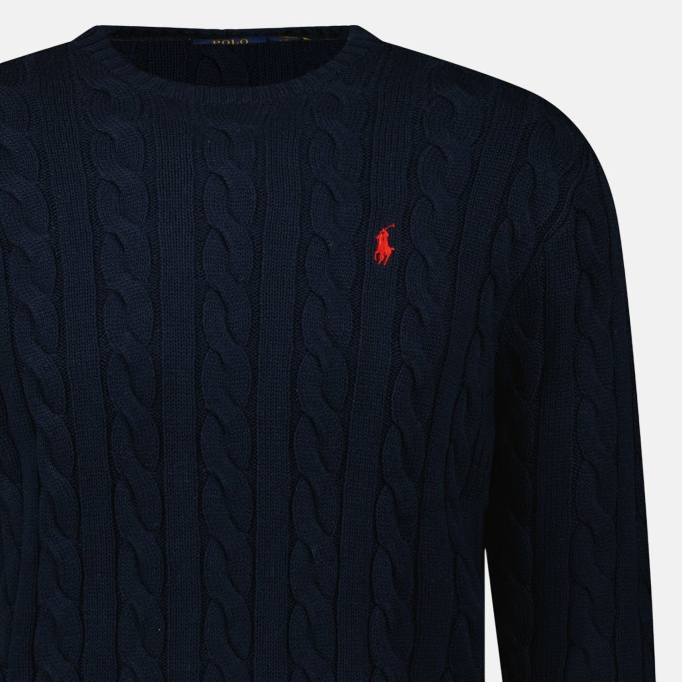 Ralph Lauren Cable Knit Sweater Navy – C62 | Studio DOS by Designer Outlet Sales