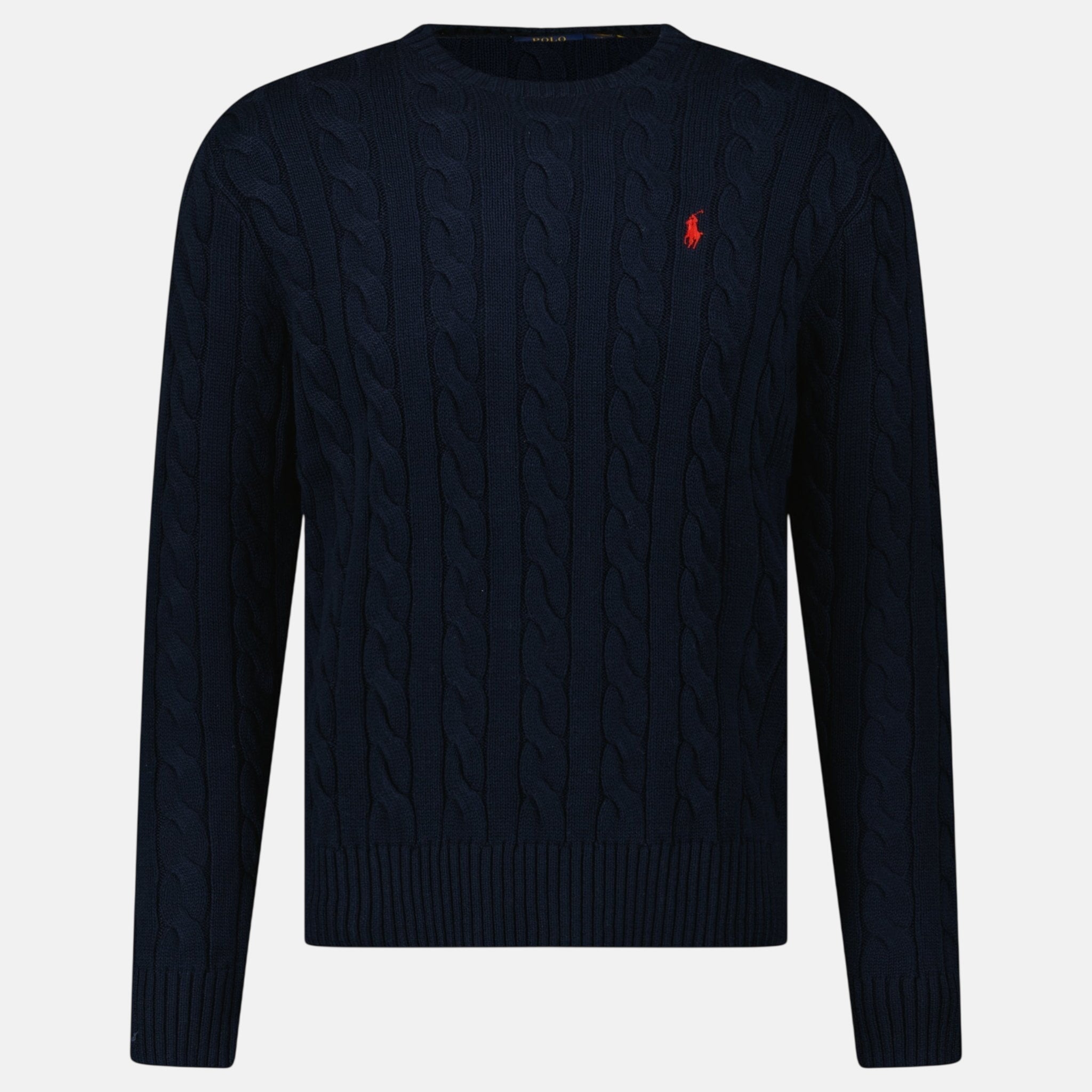 Ralph Lauren Cable Knit Sweater Navy – C62 | Studio DOS by Designer Outlet Sales