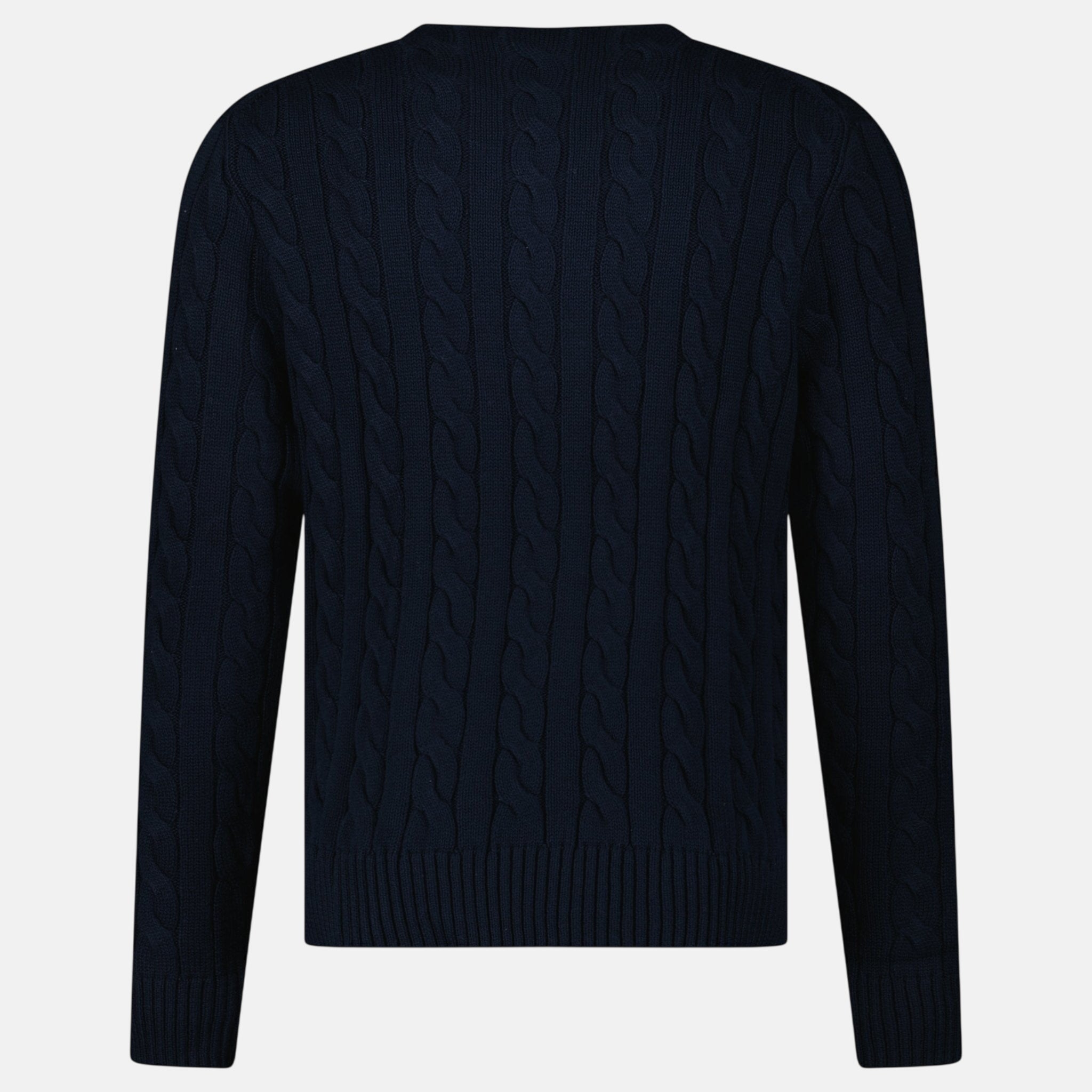 Ralph Lauren Cable Knit Sweater Navy – C62 | Studio DOS by Designer Outlet Sales