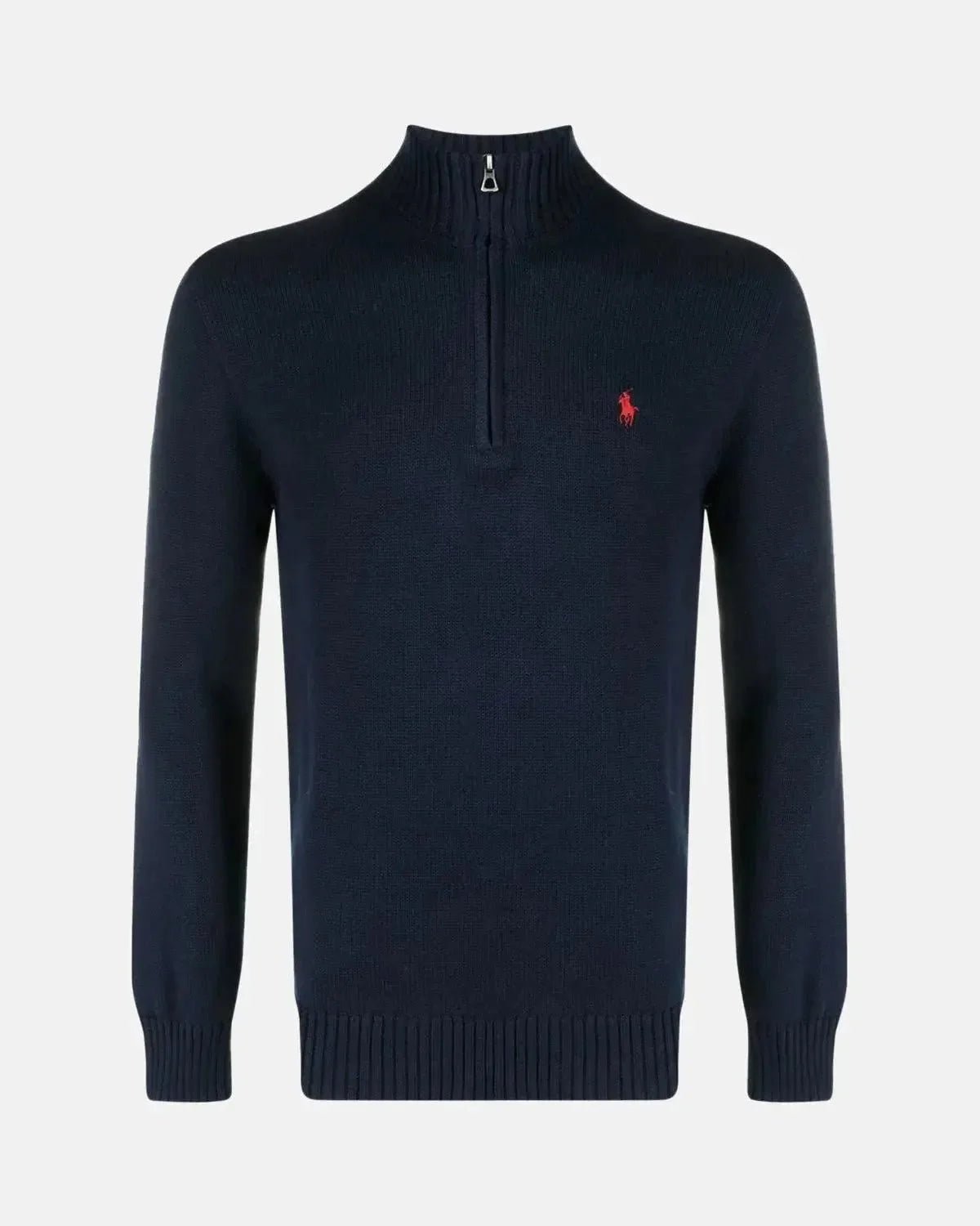 RALPH LAUREN COTTON 1/4 ZIP JUMPER HUNTER NAVY – RALPH-LAUREN-710859939-002-M | Studio DOS by Designer Outlet Sales