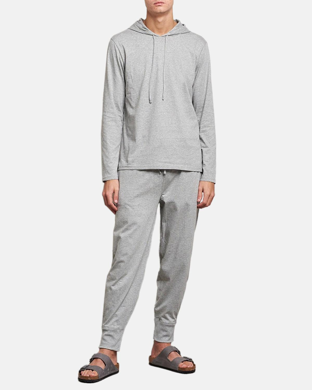 RALPH LAUREN COTTON JERSEY SLEEP HOODIE ANDOVER HEATHER – RALPH-LAUREN-714844760-002-M | Studio DOS by Designer Outlet Sales