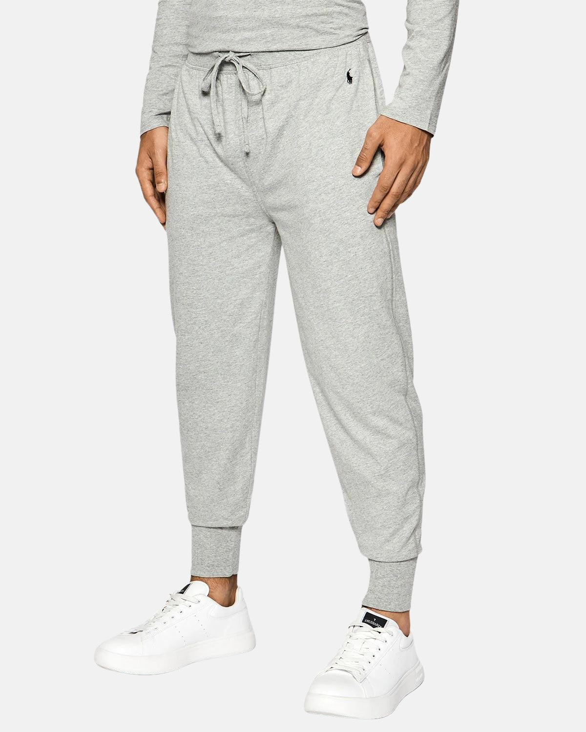 RALPH LAUREN COTTON JERSEY SLEEP JOGGERS HEATHER GREY – RALPH LAUREN-714844763-001-M | Studio DOS by Designer Outlet Sales