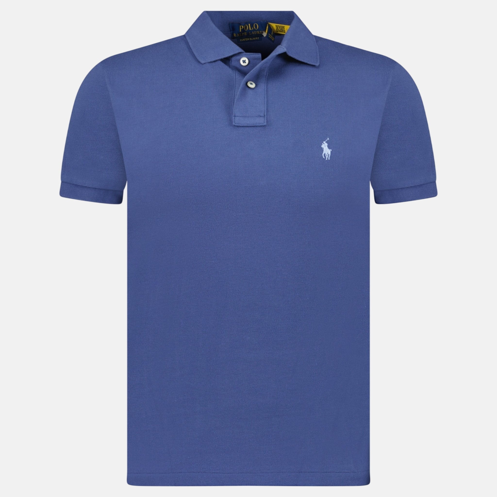 Ralph Lauren Cotton Mesh Custom Fit Polo Shirt Light Navy – O15 | Studio DOS by Designer Outlet Sales