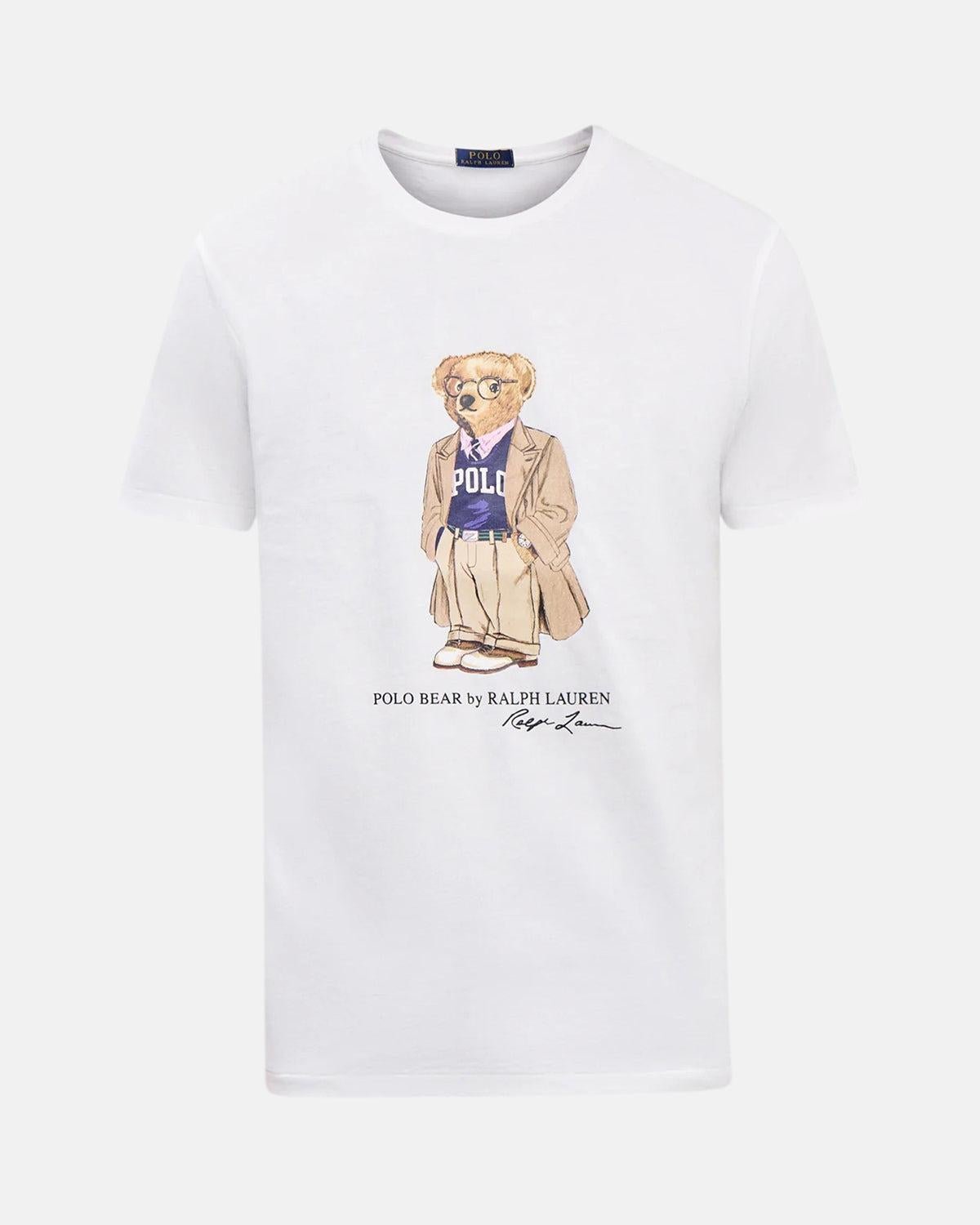 RALPH LAUREN CUSTOM SLIM FIT BEAR JERSEY T - SHIRT WHITE – RALPH-LAUREN-710974584-001-M | Studio DOS by Designer Outlet Sales