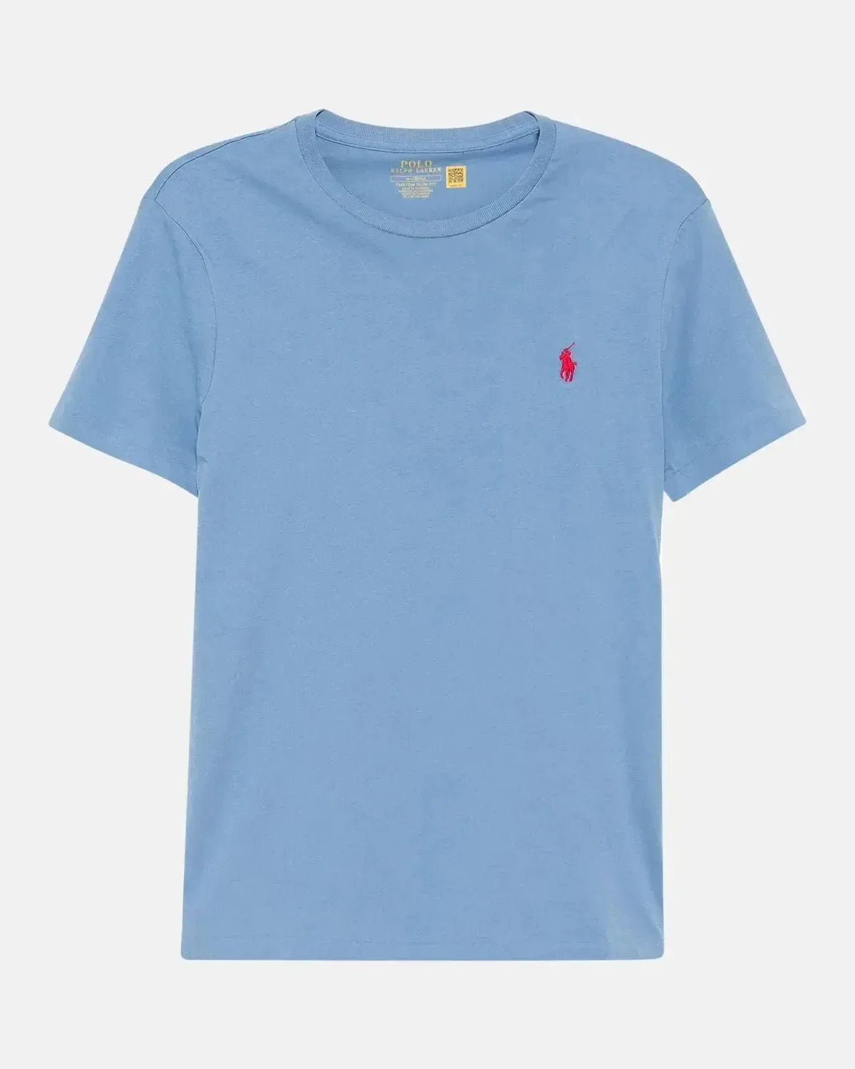 RALPH LAUREN CUSTOM SLIM FIT JERSEY T - SHIRT CAMPUS BLUE – RALPH-LAUREN-710671438-408-S | Studio DOS by Designer Outlet Sales