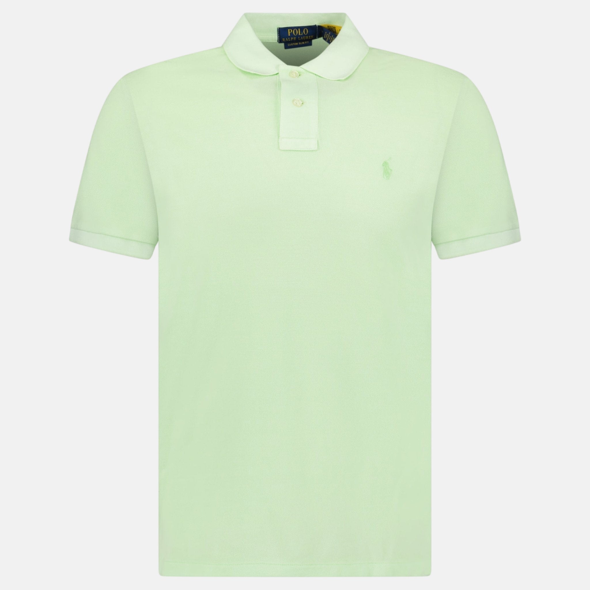 Ralph Lauren Custom Slim Fit Mesh Polo Shirt Leaf – Aq1 | Studio DOS by Designer Outlet Sales