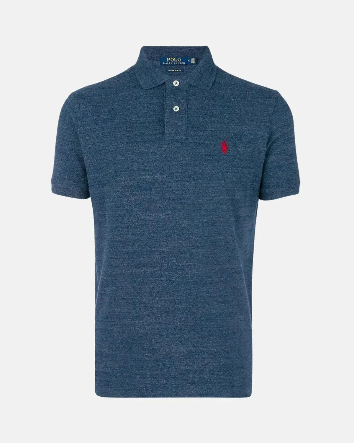 RALPH LAUREN CUSTOM SLIM FIT MESH POLO SHIRT ROYAL HEATHER BLUE – RALPH-LAUREN-710666998-005-S | Studio DOS by Designer Outlet Sales