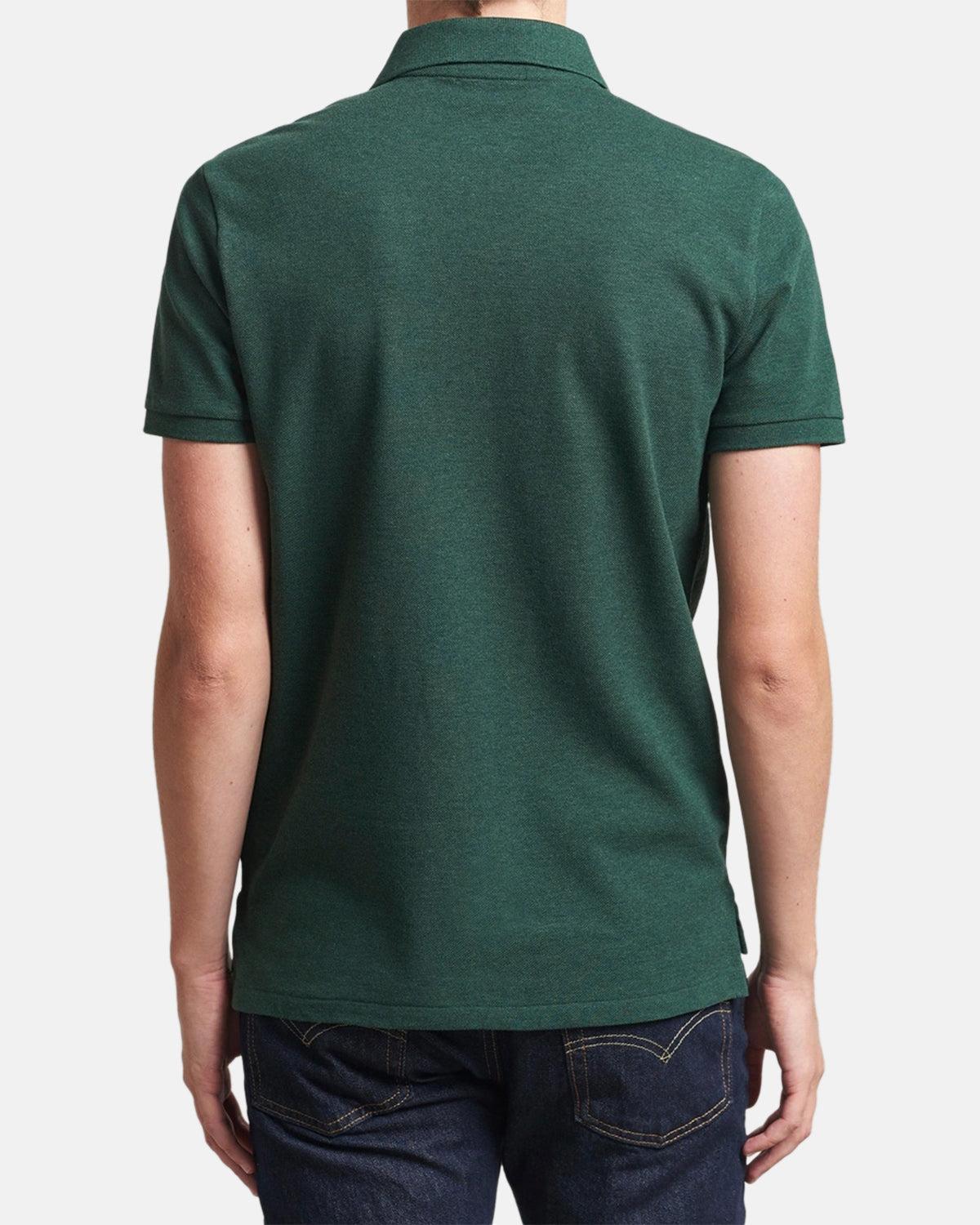 RALPH LAUREN CUSTOM SLIM FIT MESH POLO SHIRT SCOTCH PINE HEATHER – RALPH-LAUREN-710680784-468-M | Studio DOS by Designer Outlet Sales