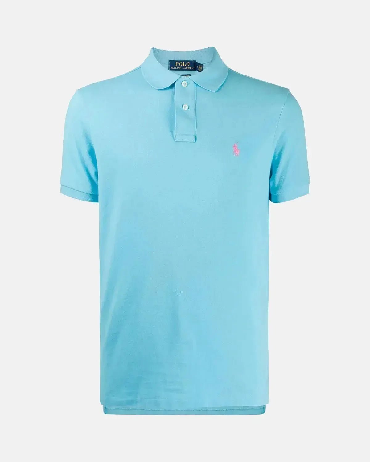 RALPH LAUREN CUSTOM SLIM FIT MESH POLO SHIRT TURQUOISE NOVA – RALPH-LAUREN-710782592-023-S | Studio DOS by Designer Outlet Sales