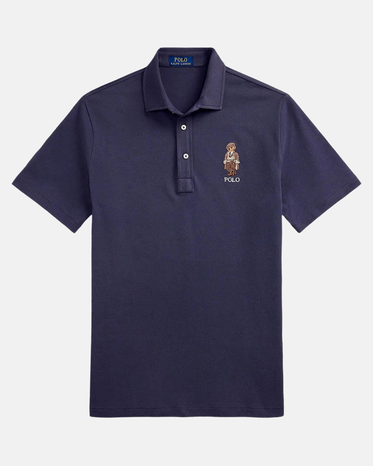 RALPH LAUREN CUSTOM SLIM FIT POLO BEAR POLO SHIRT FADED BLUE HRTG BEAR – RALPH-LAUREN-710P0083-001-M | Studio DOS by Designer Outlet Sales