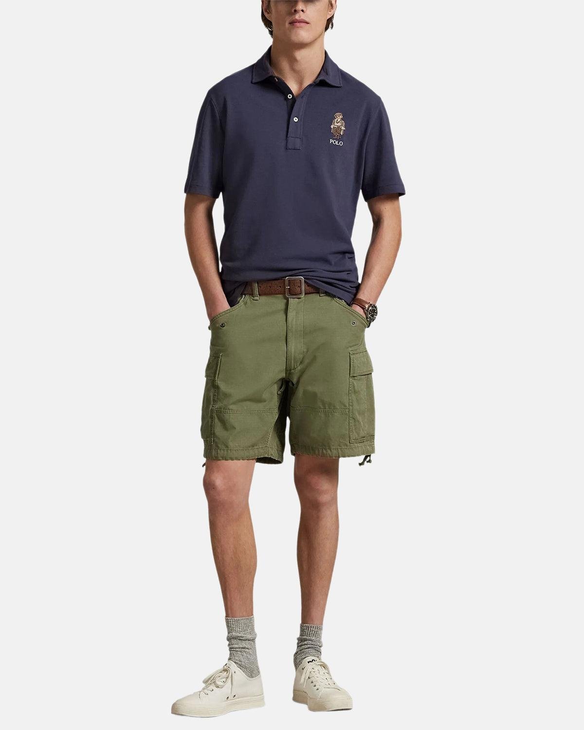 RALPH LAUREN CUSTOM SLIM FIT POLO BEAR POLO SHIRT FADED BLUE HRTG BEAR – RALPH-LAUREN-710P0083-001-M | Studio DOS by Designer Outlet Sales