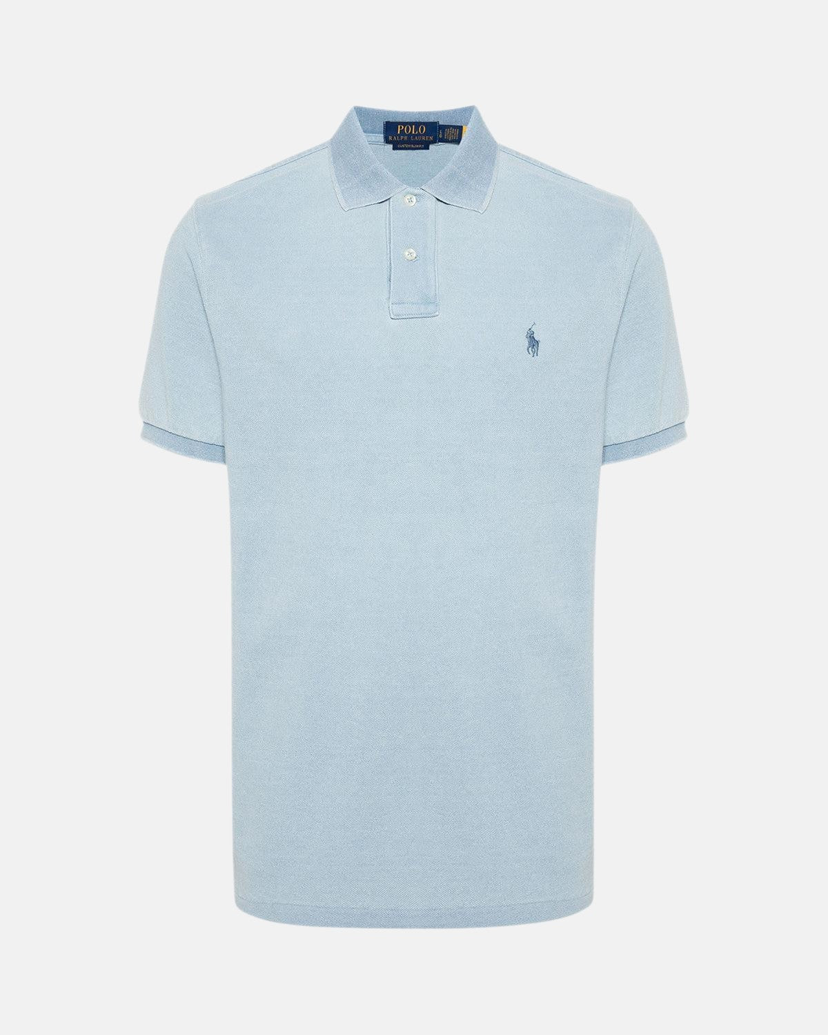 RALPH LAUREN CUSTOM SLIM FIT POLO SHIRT LIGHT INDIGO – RALPH-LAUREN-710680784-138-S | Studio DOS by Designer Outlet Sales