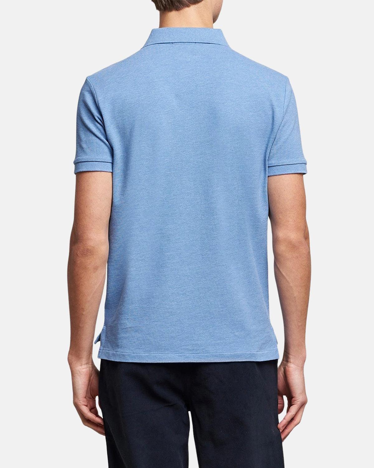 RALPH LAUREN CUSTOM SLIM FIT POLO SHIRT SOFT ROYAL HEATHER – RALPH LAUREN-710680784-262-S | Studio DOS by Designer Outlet Sales