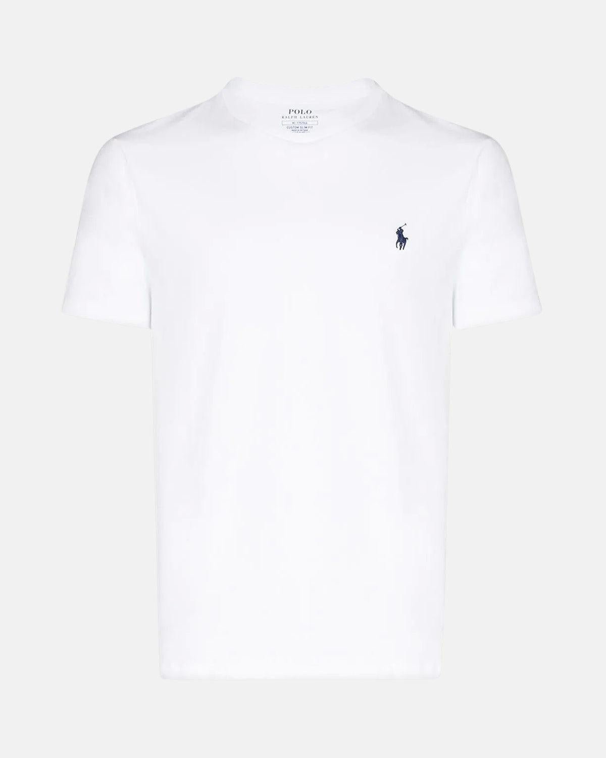 RALPH LAUREN CUSTOM SLIM FIT T - SHIRT WHITE – RALPH-LAUREN-710680785-003-S | Studio DOS by Designer Outlet Sales