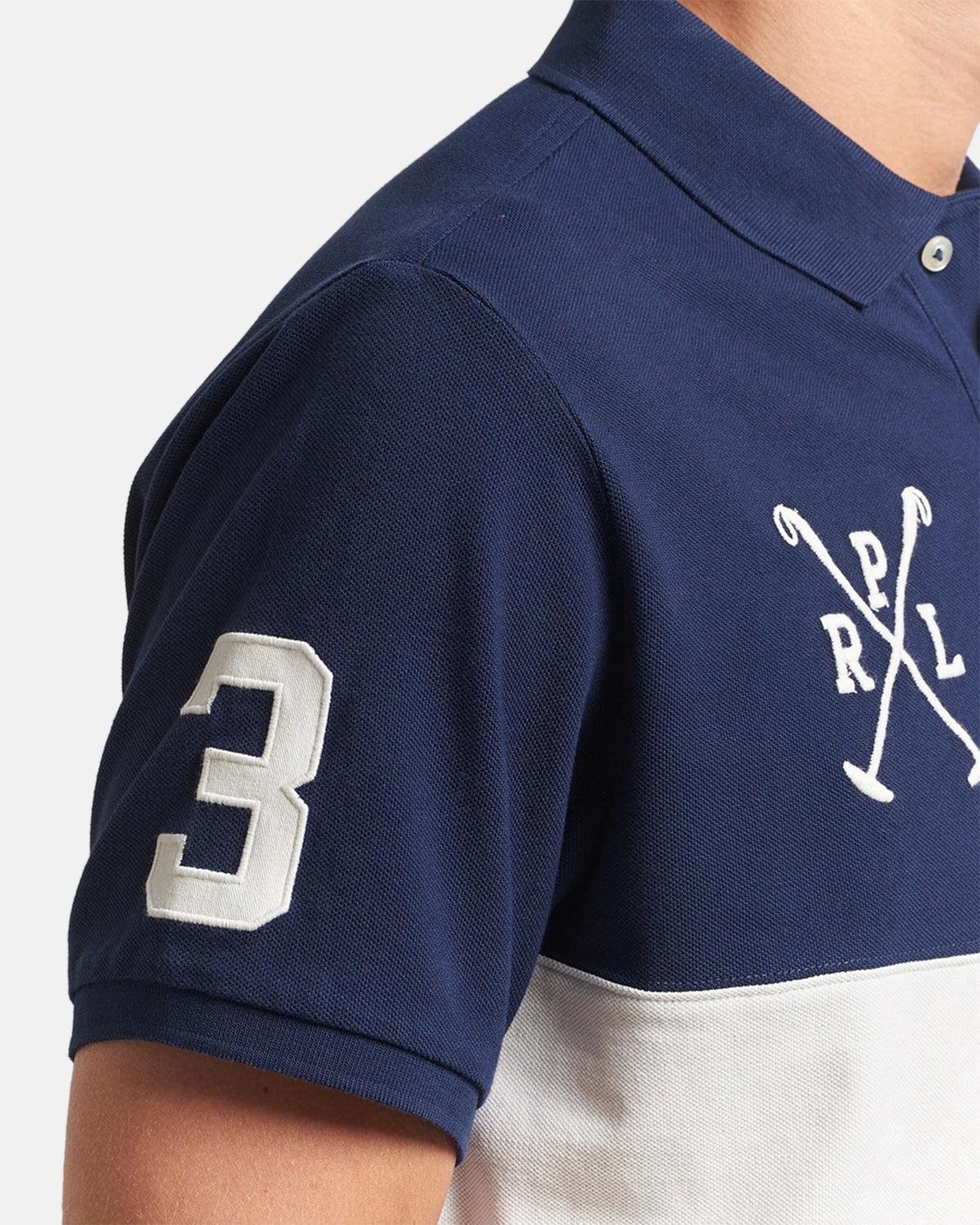 RALPH LAUREN CUSTOM SLIM FIT TEAM COLOURS POLO SHIRT NEWPORT NAVY NEVIS – RALPH-LAUREN-710978079-001-M | Studio DOS by Designer Outlet Sales