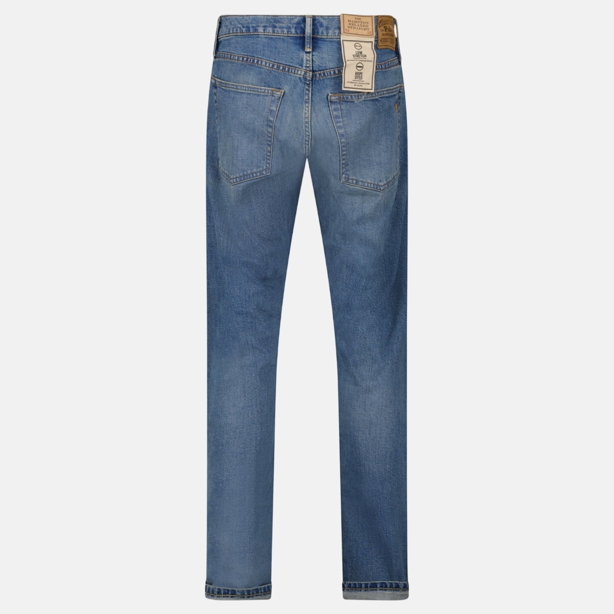 Ralph Lauren Hampton Straight Stretch Jeans Mid Wash – A26 | Studio DOS by Designer Outlet Sales