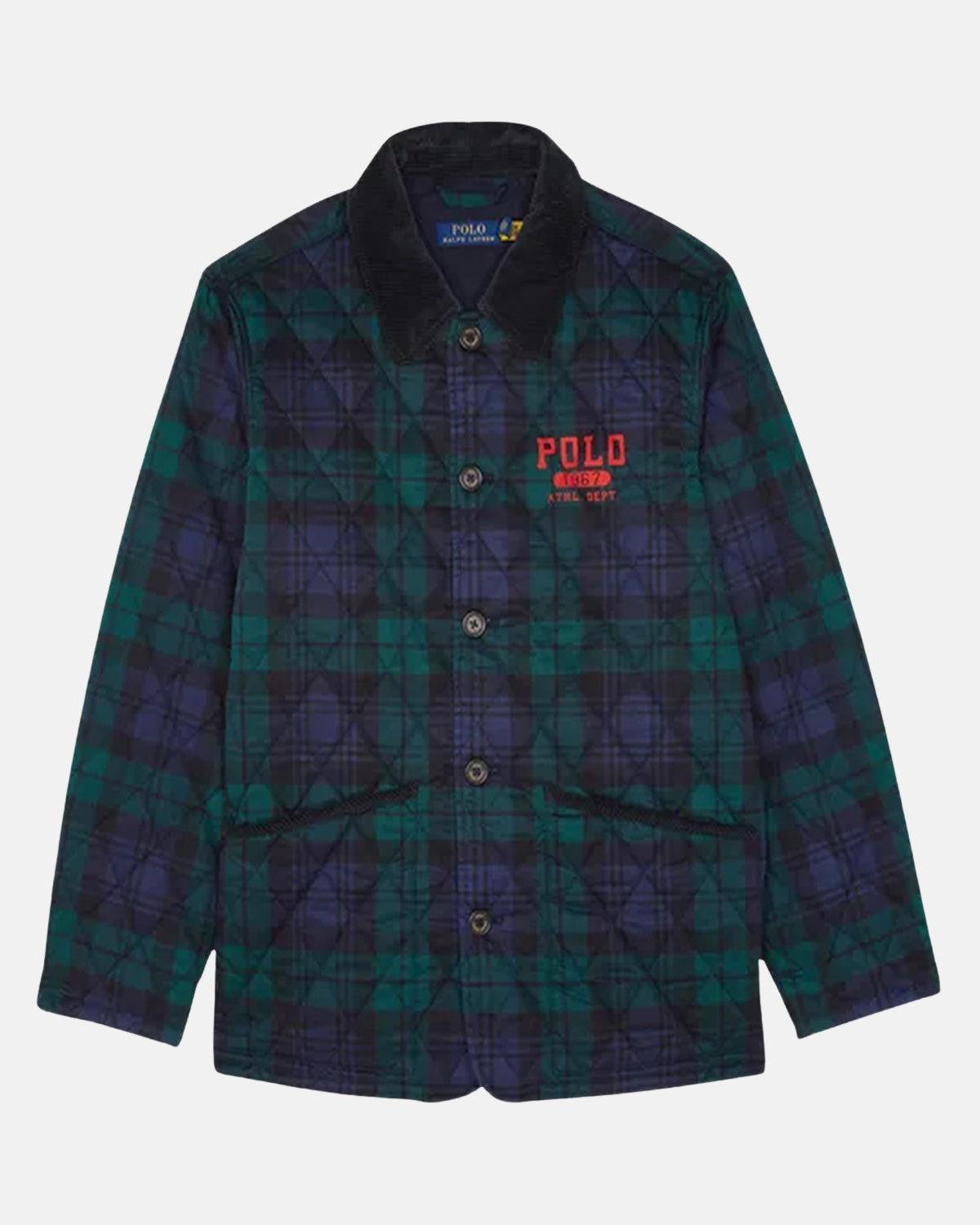 RALPH LAUREN LOGO PLAID BARN COAT HERITAGE BLACKWATCH – RALPH-LAUREN-710940789-001-M | Studio DOS by Designer Outlet Sales