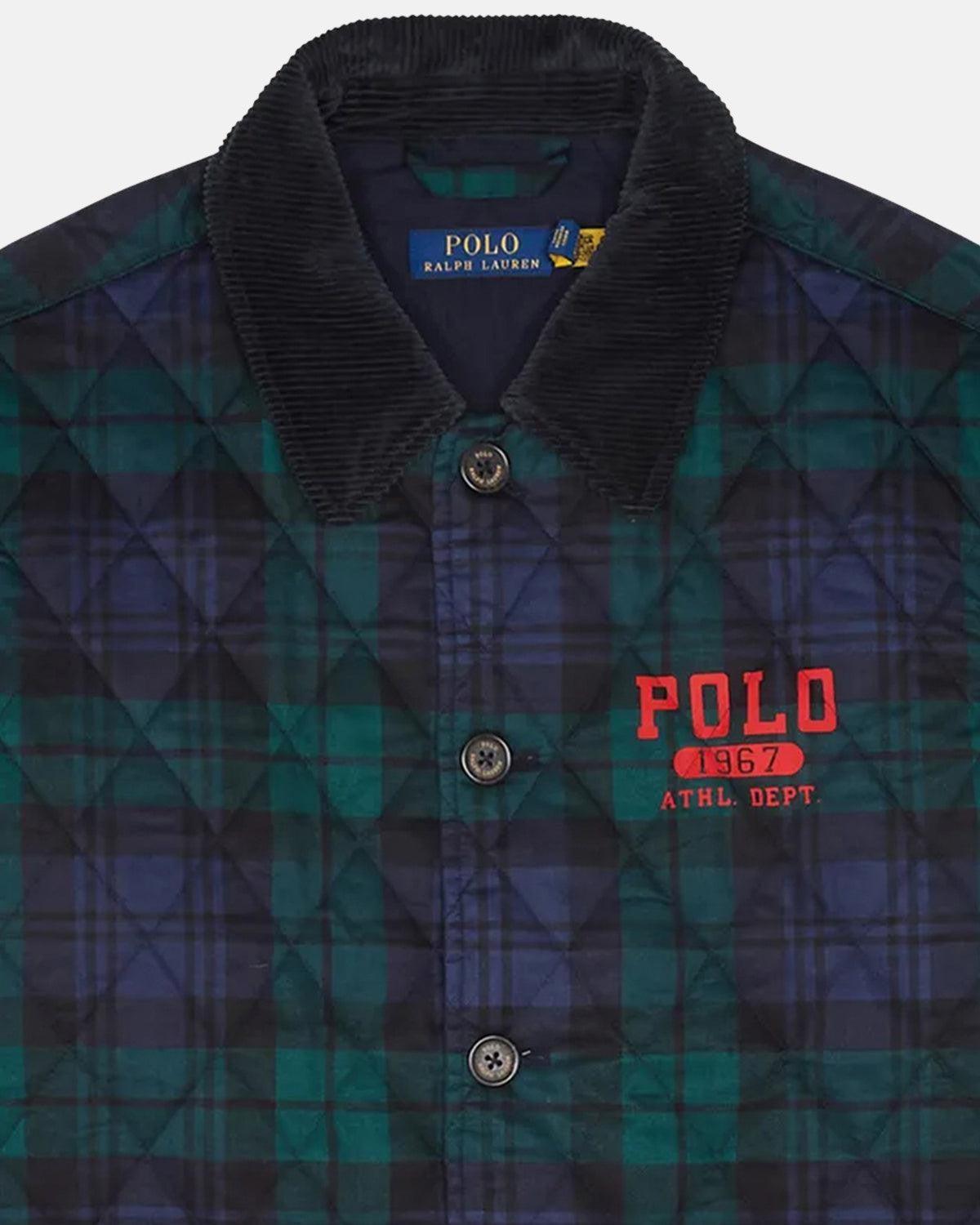 RALPH LAUREN LOGO PLAID BARN COAT HERITAGE BLACKWATCH – RALPH-LAUREN-710940789-001-M | Studio DOS by Designer Outlet Sales