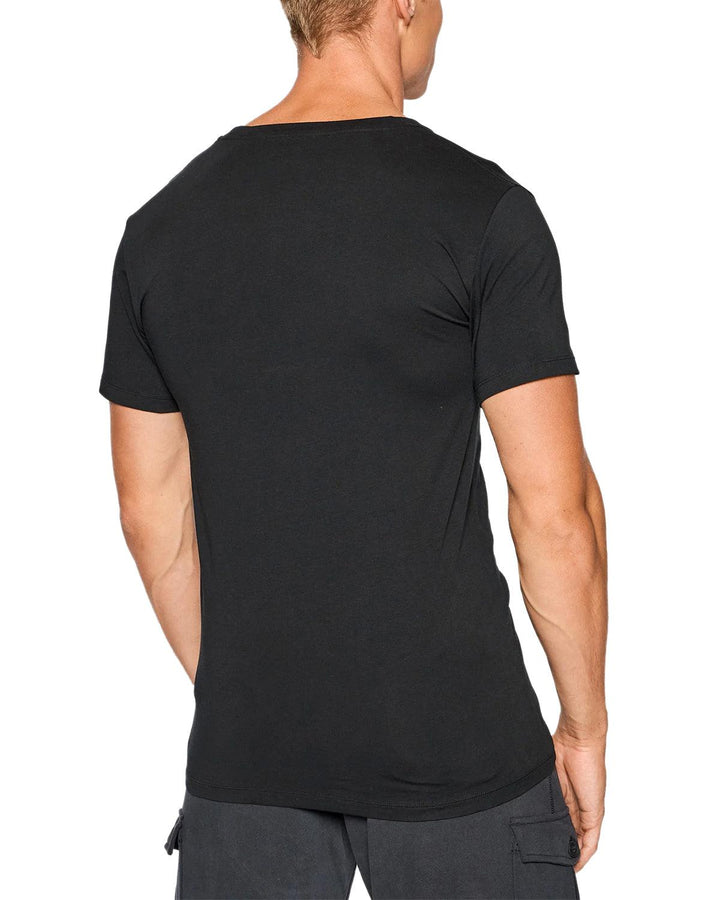 RALPH LAUREN MENS 2 PACK SLIM FIT T-SHIRTS BLACK-Designer Outlet Sales