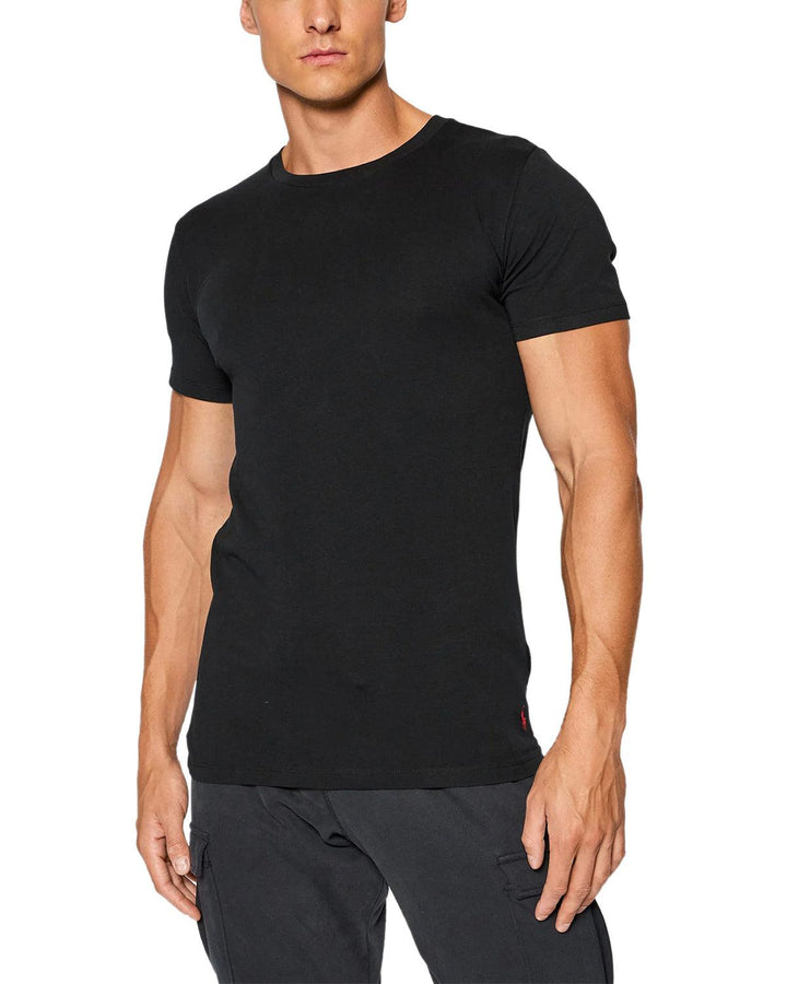 RALPH LAUREN MENS 2 PACK T-SHIRTS BLACK-Designer Outlet Sales