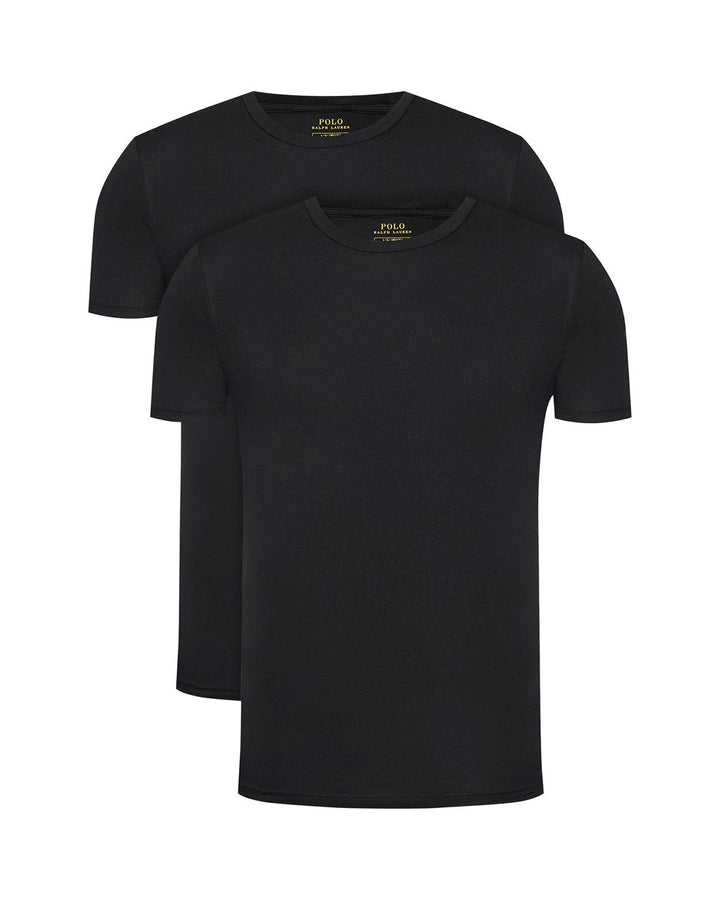 RALPH LAUREN MENS 2 PACK T-SHIRTS BLACK-Designer Outlet Sales