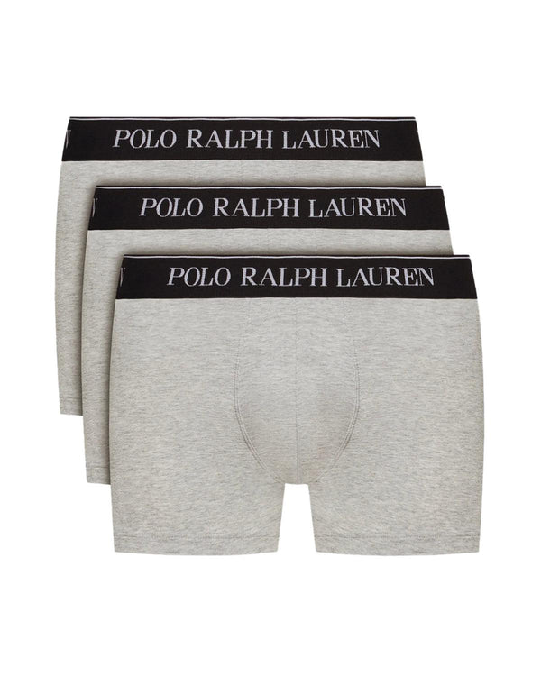RALPH LAUREN MENS 3 PACK CLASSIC TRUNKS ANDOVER GREY-Designer Outlet Sales