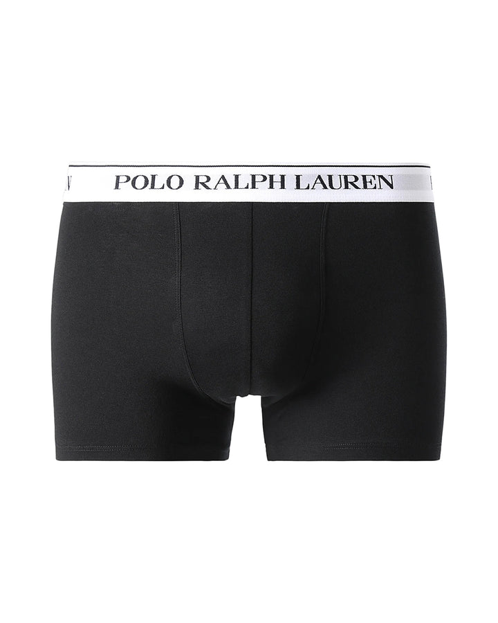 RALPH LAUREN MENS 3 PACK CLASSIC TRUNKS BLACK GREY GREEN-Designer Outlet Sales