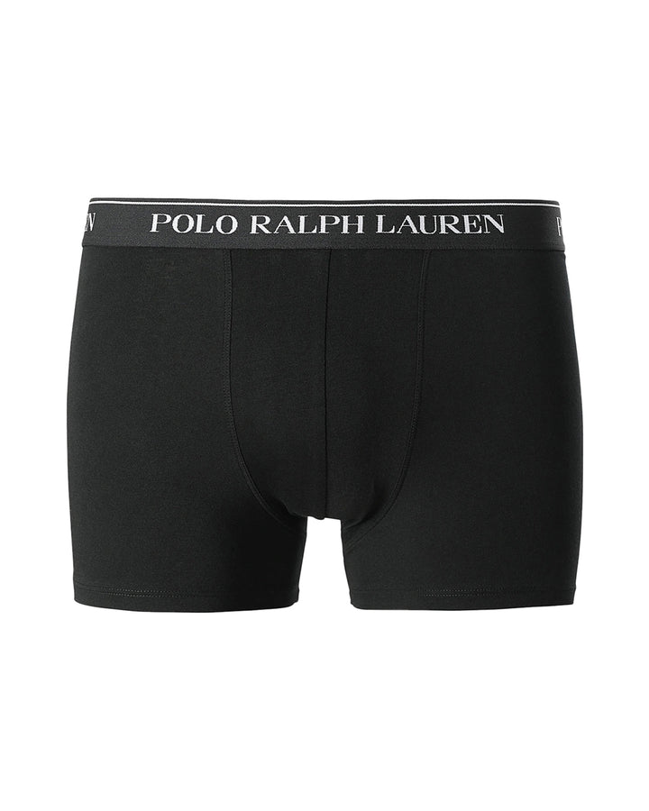 RALPH LAUREN MENS 3 PACK CLASSIC TRUNKS BLACK MIXED GREEN-Designer Outlet Sales