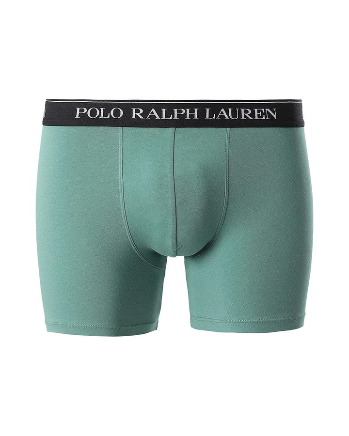 RALPH LAUREN MENS 3 PACK CLASSIC TRUNKS BLACK ORANGE GREEN-Designer Outlet Sales