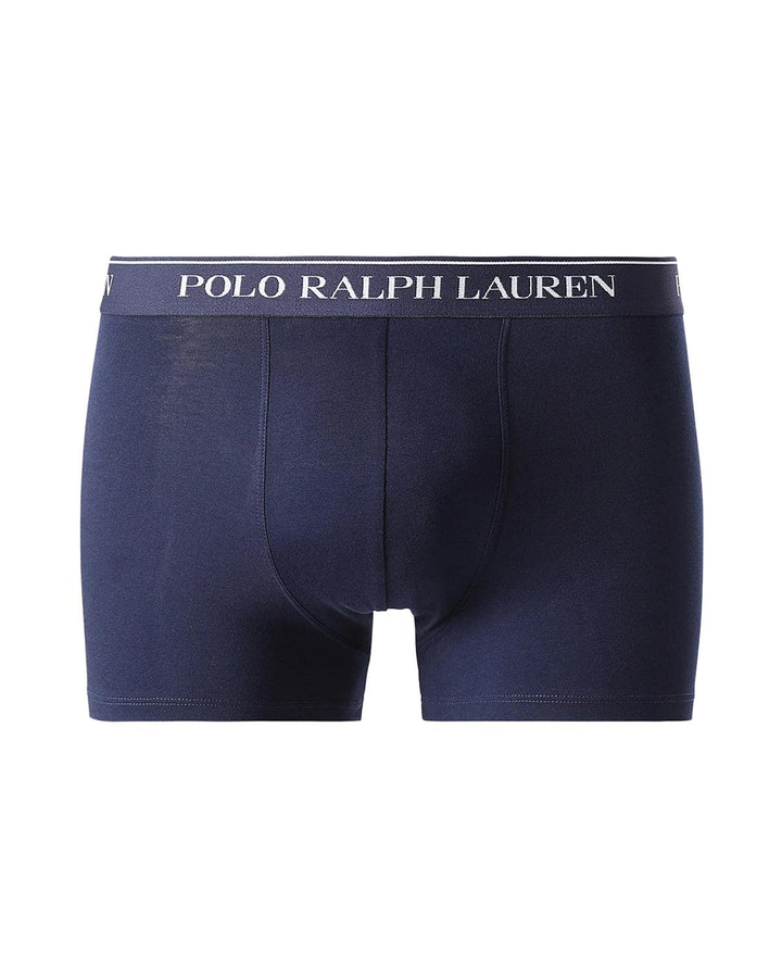 RALPH LAUREN MENS 3 PACK CLASSIC TRUNKS NAVY RED WHITE-Designer Outlet Sales