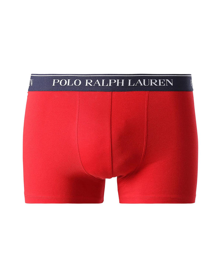 RALPH LAUREN MENS 3 PACK CLASSIC TRUNKS NAVY RED WHITE-Designer Outlet Sales