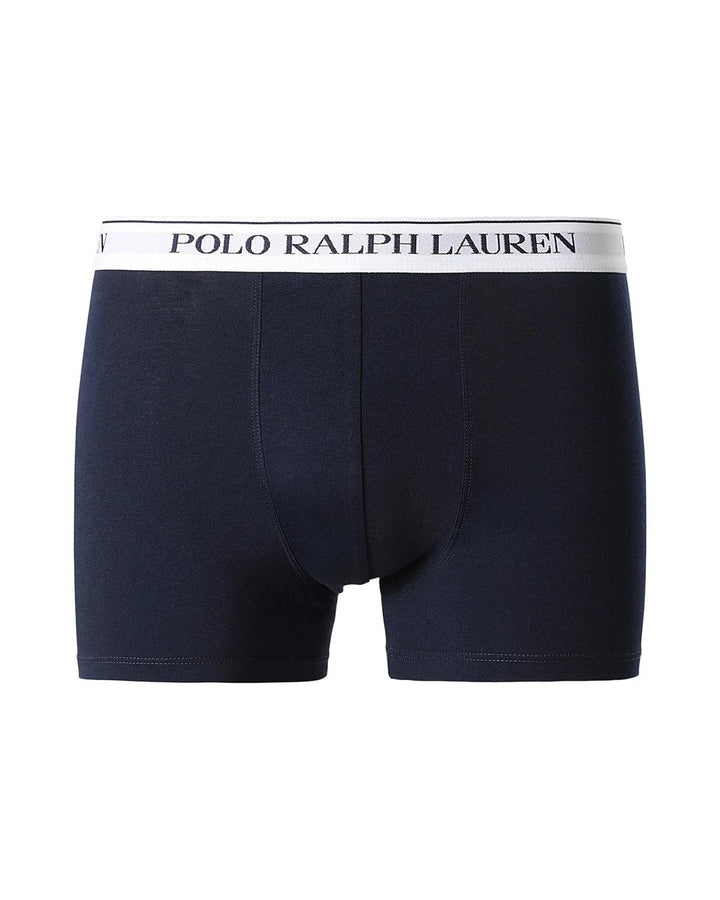 RALPH LAUREN MENS 3 PACK CLASSIC TRUNKS NAVY WHITE PINK-Designer Outlet Sales