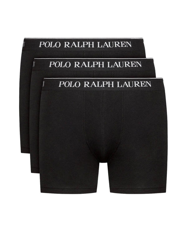 RALPH LAUREN MENS 3 PACK CLASSIC TRUNKS POLO BLACK-Designer Outlet Sales